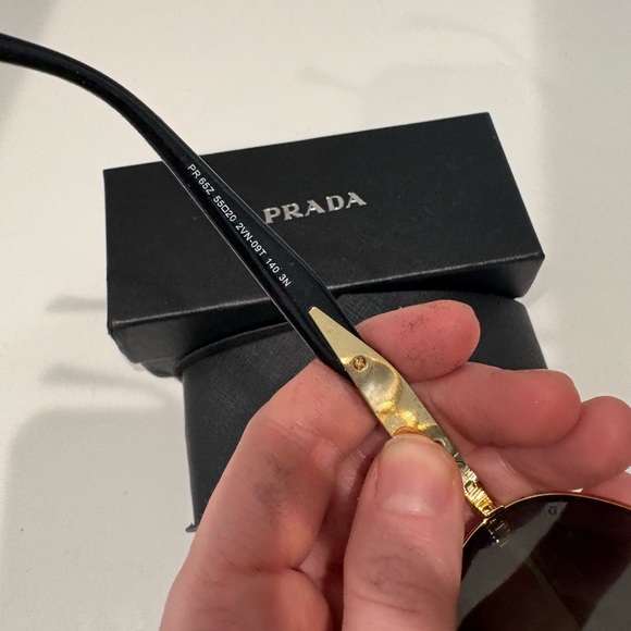 Prada oval sunglasses worn 2x - Picture 3 of 5